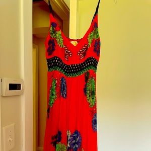 Long, summery comfortable maxi dress.